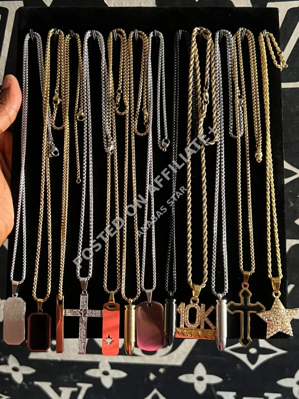 Necklaces, dresses, knockle rings, male and female bracelet  3