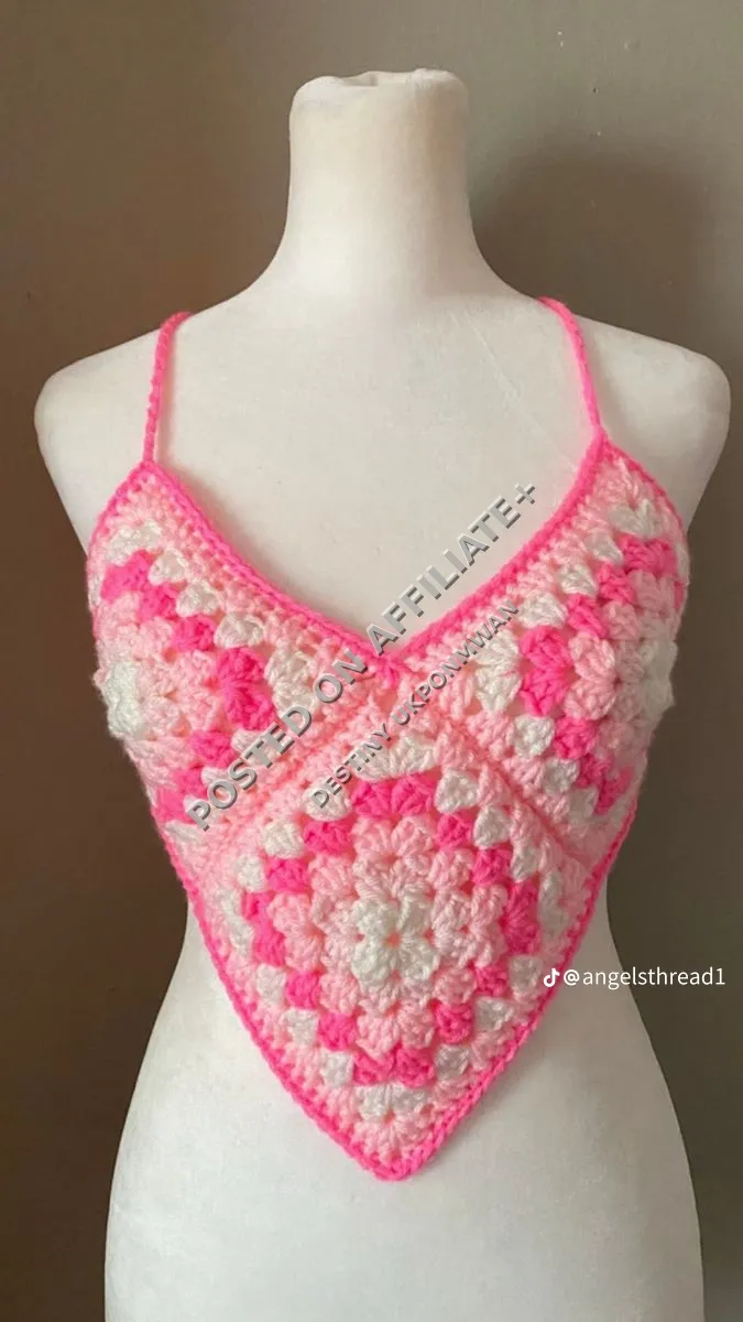 Crochetted Halter Top/Cross-over Top
